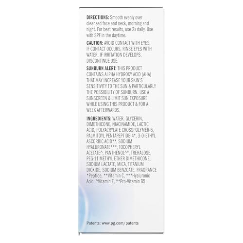 Olay Super Serum - Glow Serum for Face - Activated Niacinamide, Vitamin C & E, Collagen Peptide, AHA - 5-in-1 Benefits - Brightens, Hydrates, Smooths, Firms, Evens Tone, Proactive Anti-Aging, 1.7 Oz - TrustMedUSA
