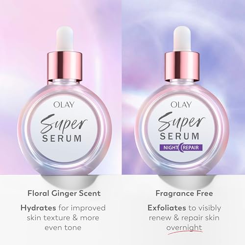 Olay Super Serum - Glow Serum for Face - Activated Niacinamide, Vitamin C & E, Collagen Peptide, AHA - 5-in-1 Benefits - Brightens, Hydrates, Smooths, Firms, Evens Tone, Proactive Anti-Aging, 1.7 Oz - TrustMedUSA