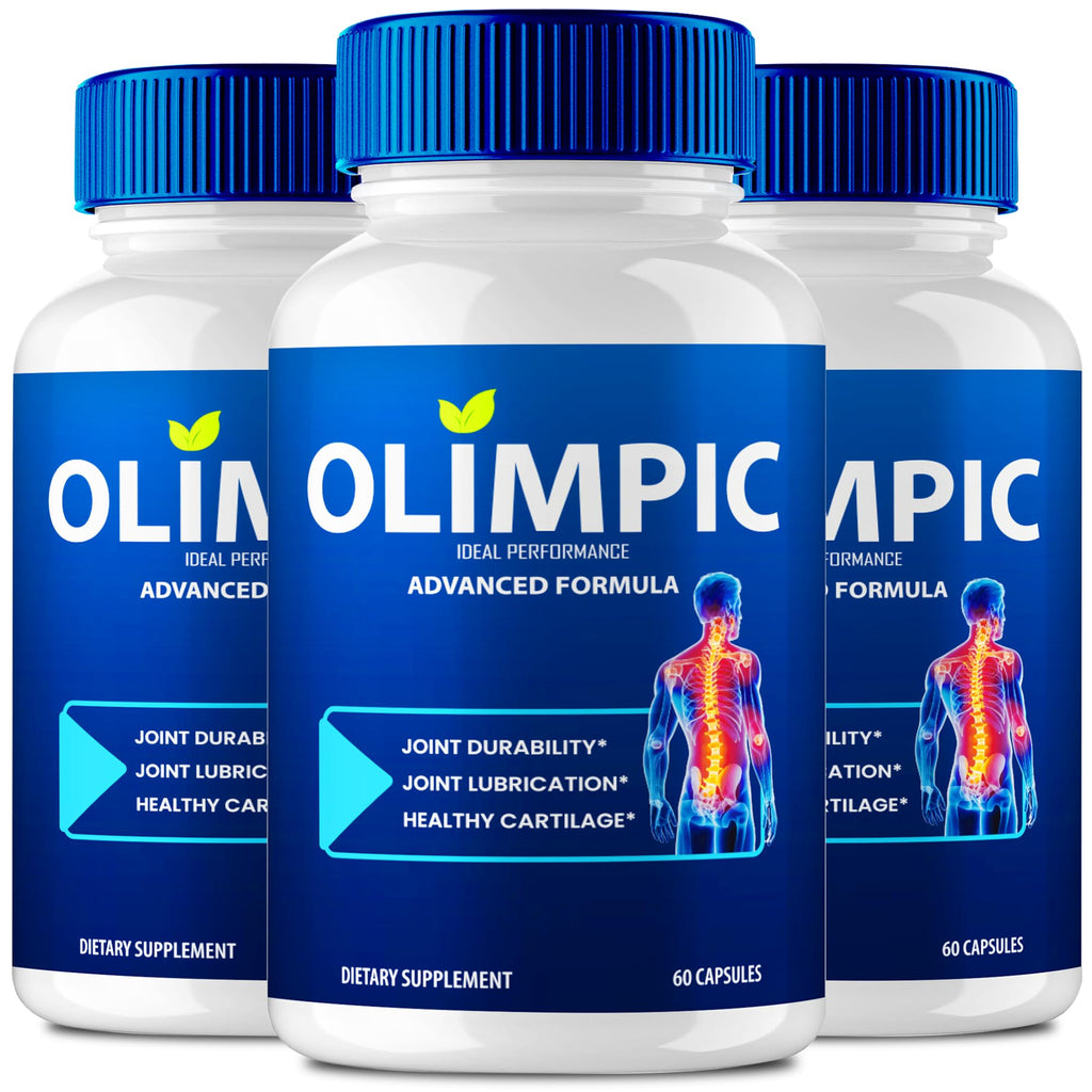 Olimpic Capsules, Advanced Joint Support Supplement Pills for Mobility and Comfort - Maximum Strength, Official Olim Pic Joint Support All Natural Formula, Premium Olim-Pic Reviews (3 Pack) - TrustMedUSA