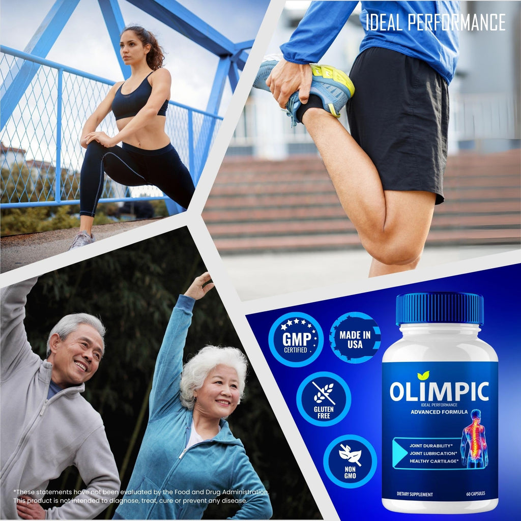 Olimpic Capsules, Advanced Joint Support Supplement Pills for Mobility and Comfort - Maximum Strength, Official Olim Pic Joint Support All Natural Formula, Premium Olim-Pic Reviews (60 Capsules) - TrustMedUSA