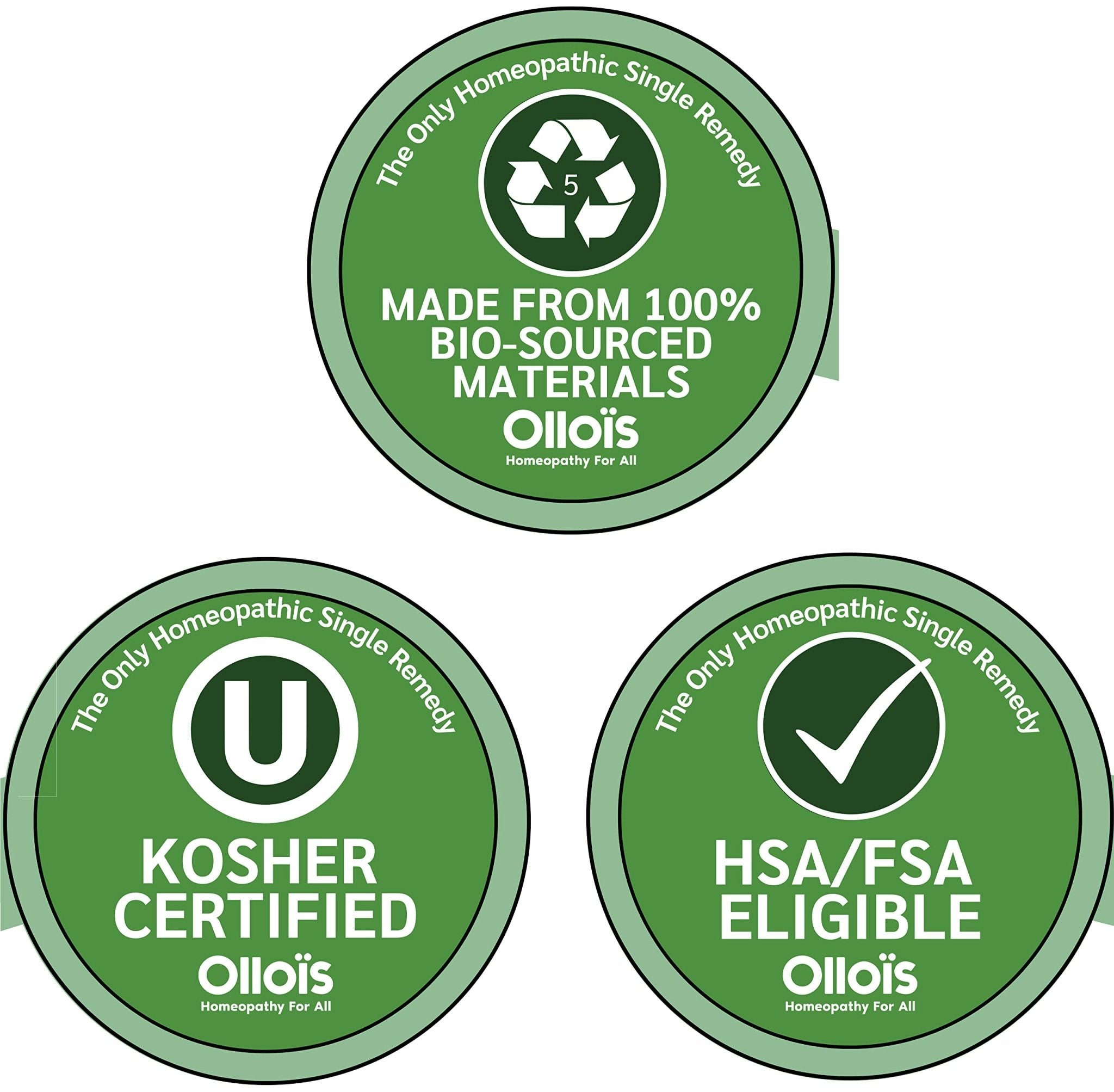 OLLOIS Essential Kit, 10 Organic, Lactose-Free, Vegan Homeopathic Remedies - TrustMedUSA