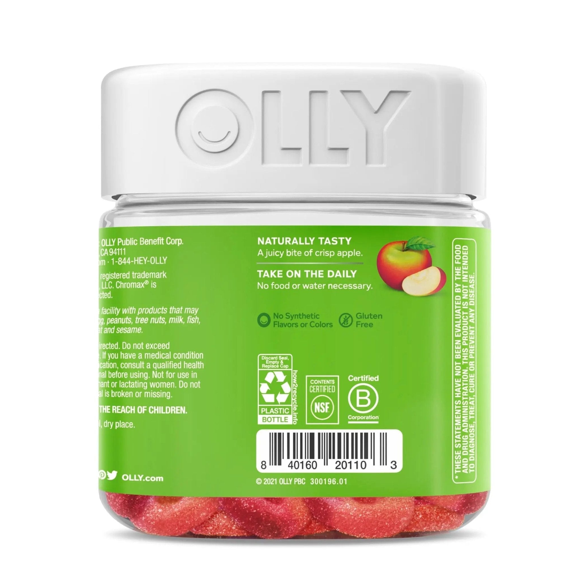 OLLY Metabolism Gummy Rings, Apple Cider Vinegar, Vitamin B12, Chromium, Energy - TrustMedUSA