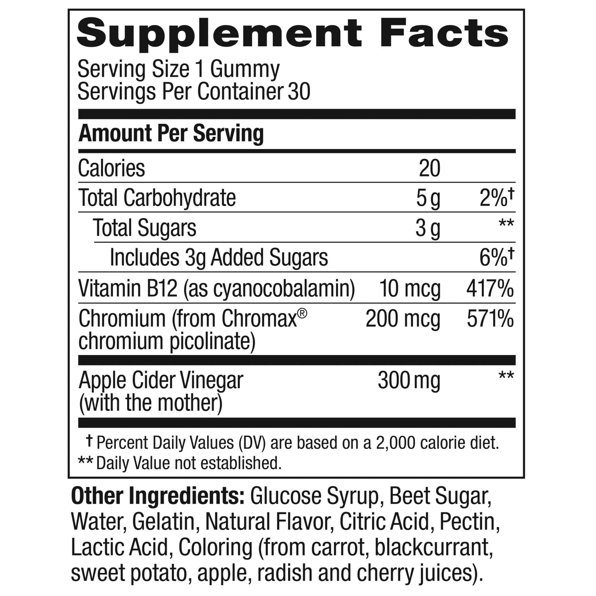 OLLY Metabolism Gummy Rings, Apple Cider Vinegar, Vitamin B12, Chromium, Energy - TrustMedUSA