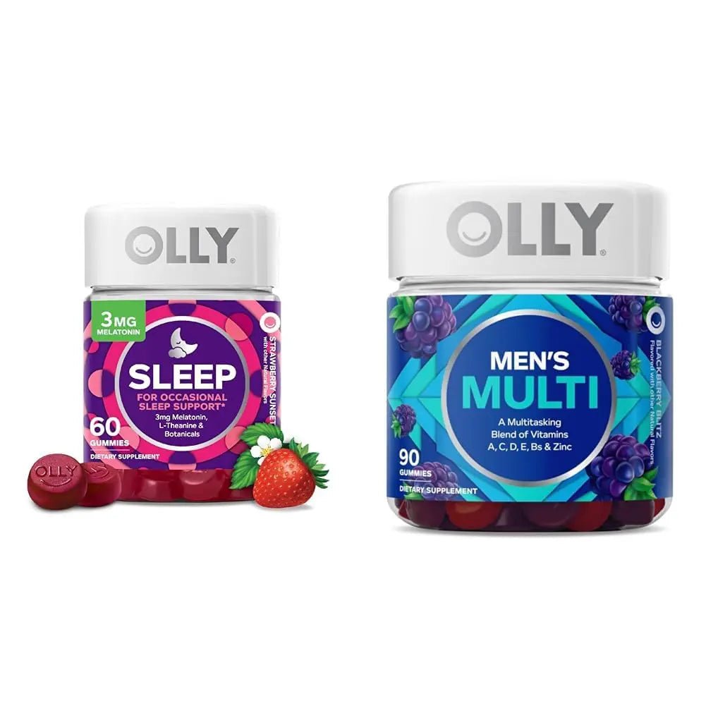 OLLY Sleep & Men's Multivitamin Gummy Bundles, Melatonin & Vitamin Supplements - TrustMedUSA