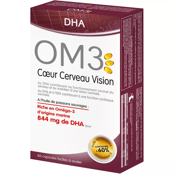 OM3 DHA Heart Brain Vision 60 Capsules - TrustMedUSA