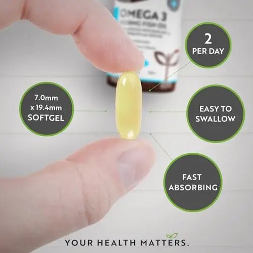Omega 3 2000mg with 660mg EPA & 440mg DHA per Serving - 240 Softgel Capsules - TrustMedUSA
