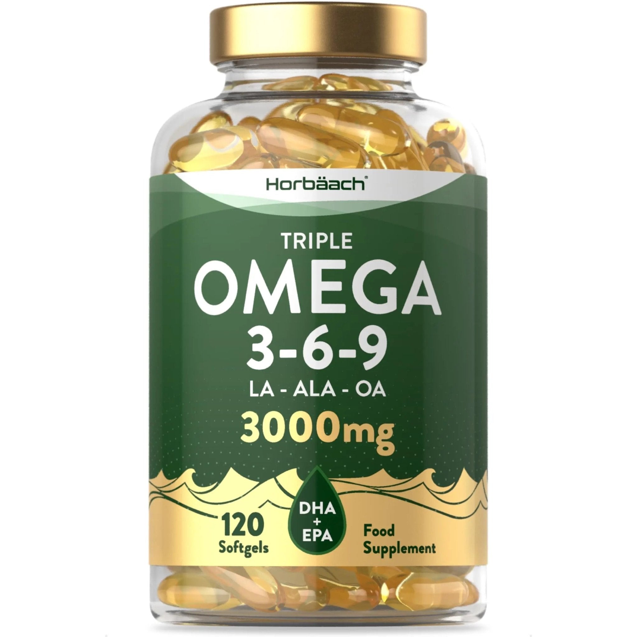 Omega 3 6 9 Capsules High Strength | 3000mg | 120 Softgels | Triple Omega 369 - TrustMedUSA