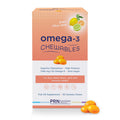Omega 3 Gummy Chewables - 90 Gel Chews, 30-Day Supply, Citrus Flavor - 1760mg Ultra-Pure rTG Omega 3 for Eye, Heart, Brain, Joint & Immune Health - TrustMedUSA