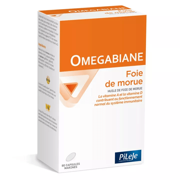 Omegabiane Pileje Cod Liver 80 marine capsules - TrustMedUSA