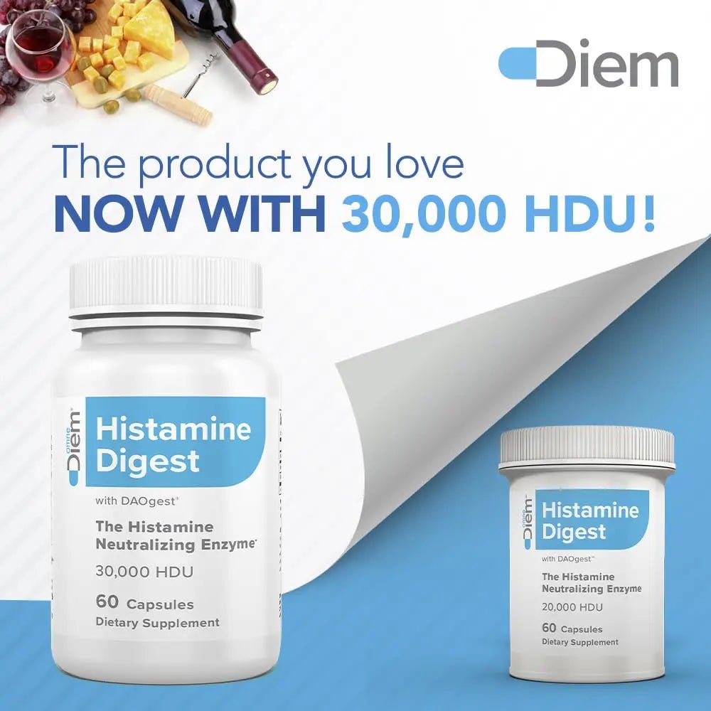 Omne Diem Histamine Digest DAO 30,000 HDU - 60 Caps - Histamine Neutralizing - TrustMedUSA