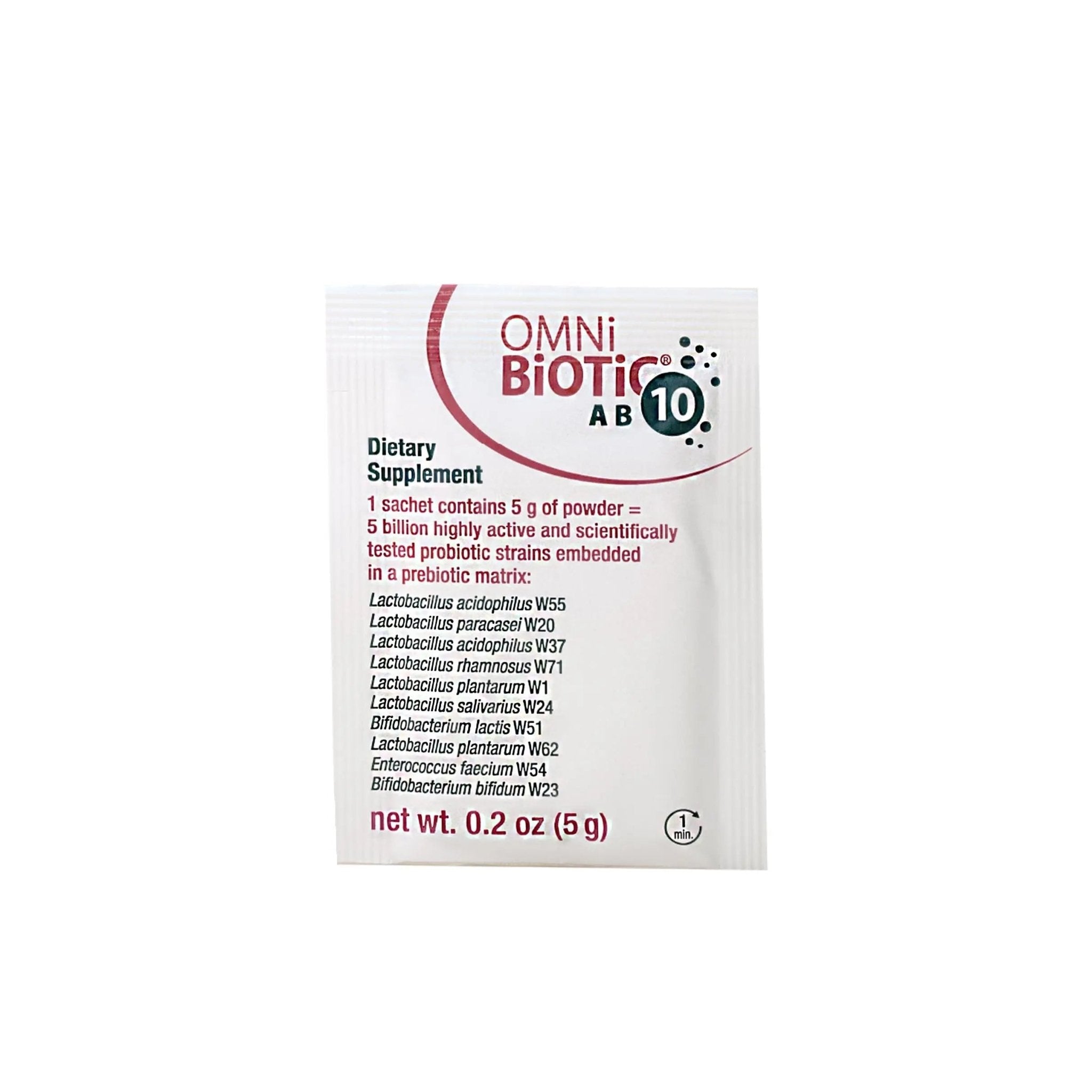 OMNi BiOTiC AB 10 - Clinically Tested Restorative Probiotic - Supports & Restores Gut Flora & Digestion - Digestive Probiotic for Diarrhea - Vegan, Hypoallergenic, Non-GMO (30 Daily Packets) - TrustMedUSA