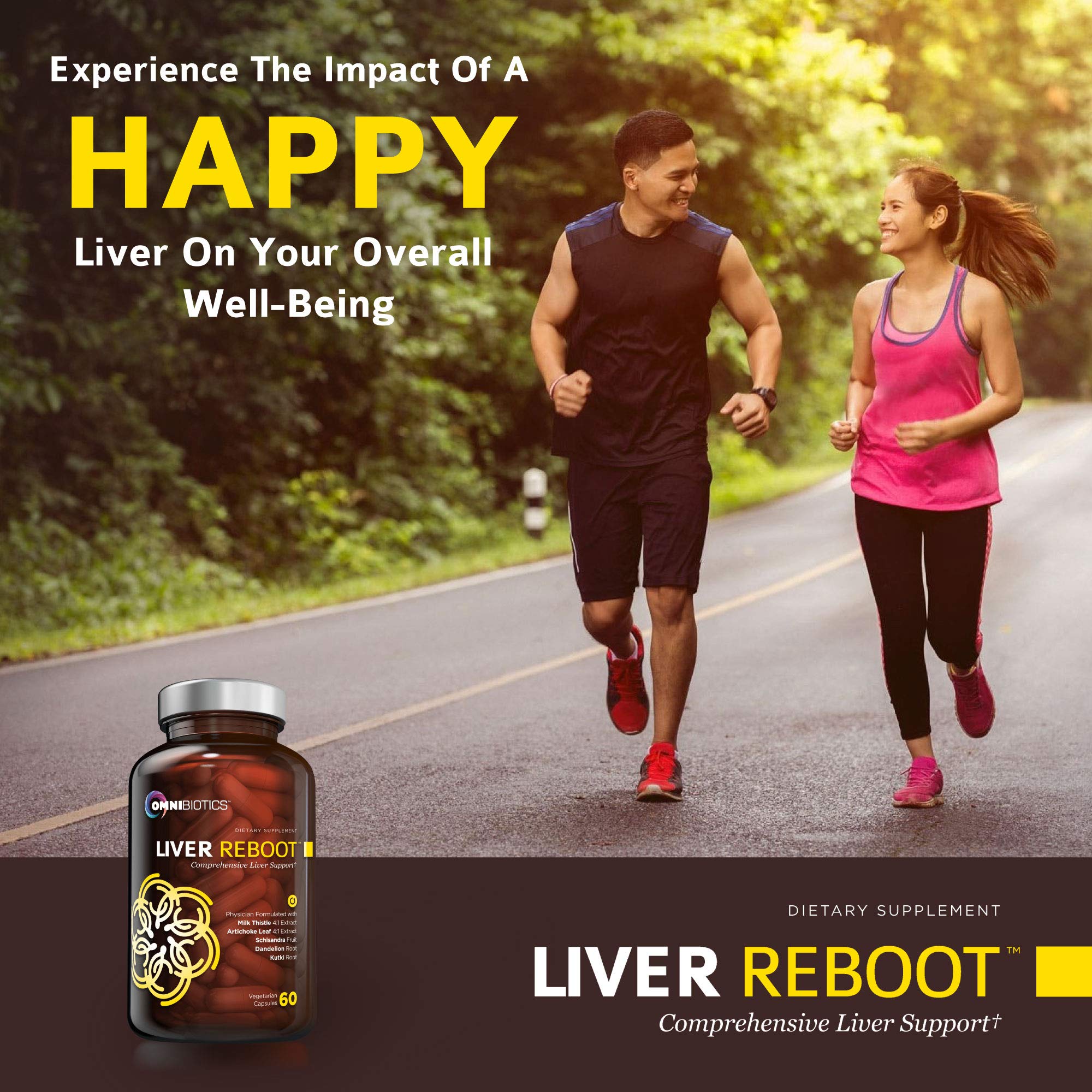 OmniBiotics Liver Cleanse Detox & Repair Supplement – Milk Thistle, Dandelion Root, Alpha Lipoic Acid, Artichoke Extract, Schisandra, Silymarin – 60 Vegan Capsules - Maple Wellness Supplements