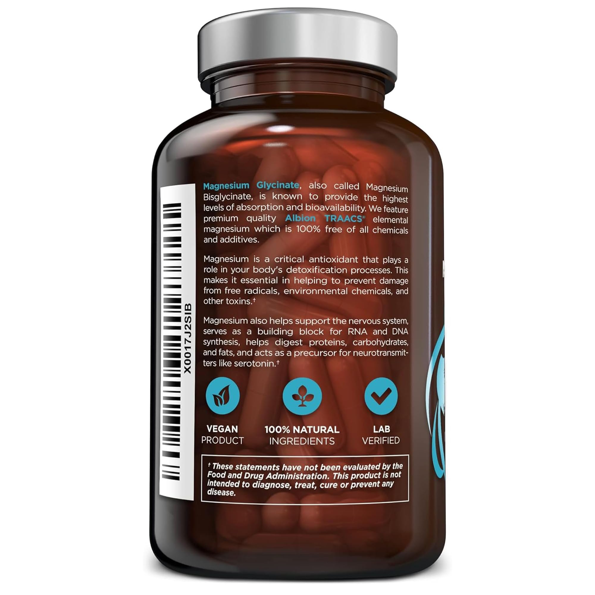 OmniBiotics Magnesium Glycinate Supplement – with 100% Pure Albion TRAACS Bisglycinate Chelate for Sleep, Muscle - TrustMedUSA