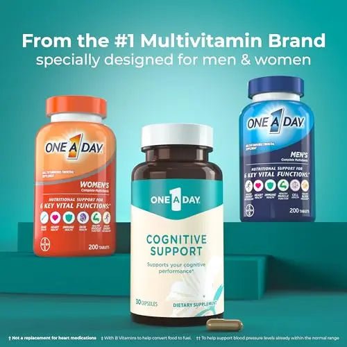 ONE A DAY Bundle Multivitamin for Women 200 Count Tablets Cognitive Supplement - TrustMedUSA