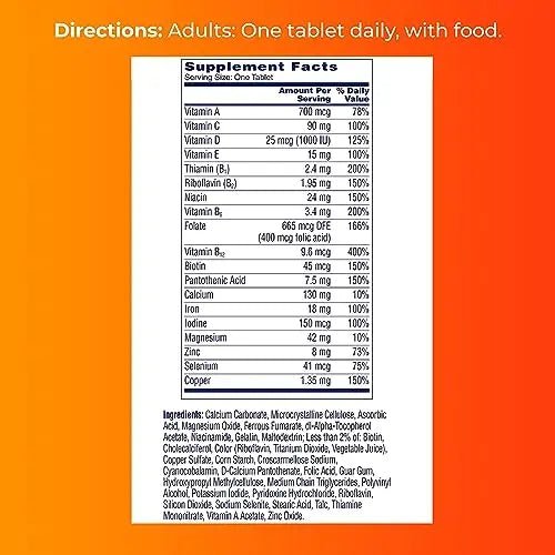 ONE A DAY Womens Complete Daily Multivitamin with Vitamin A, B , C, D, and E, Calcium - TrustMedUSA