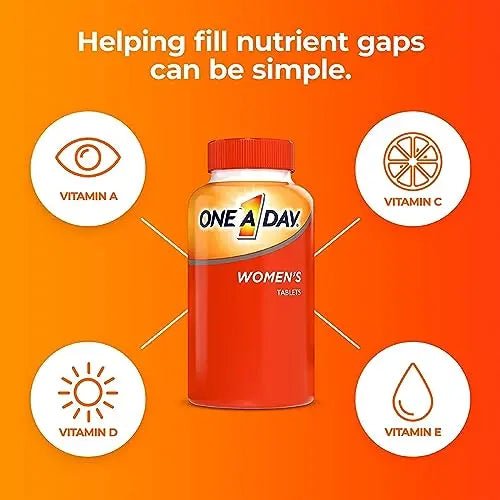 ONE A DAY Womens Complete Daily Multivitamin with Vitamin A, B , C, D, and E, Calcium - TrustMedUSA