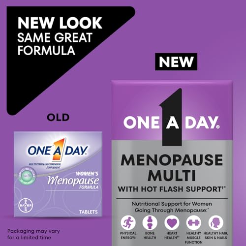 One A Day Women's Menopause Multivitamin with Vitamin A, Vitamin C, Vitamin D, Vitamin E and Zinc for Immune Health Support, Bone health, 50 Count - TrustMedUSA