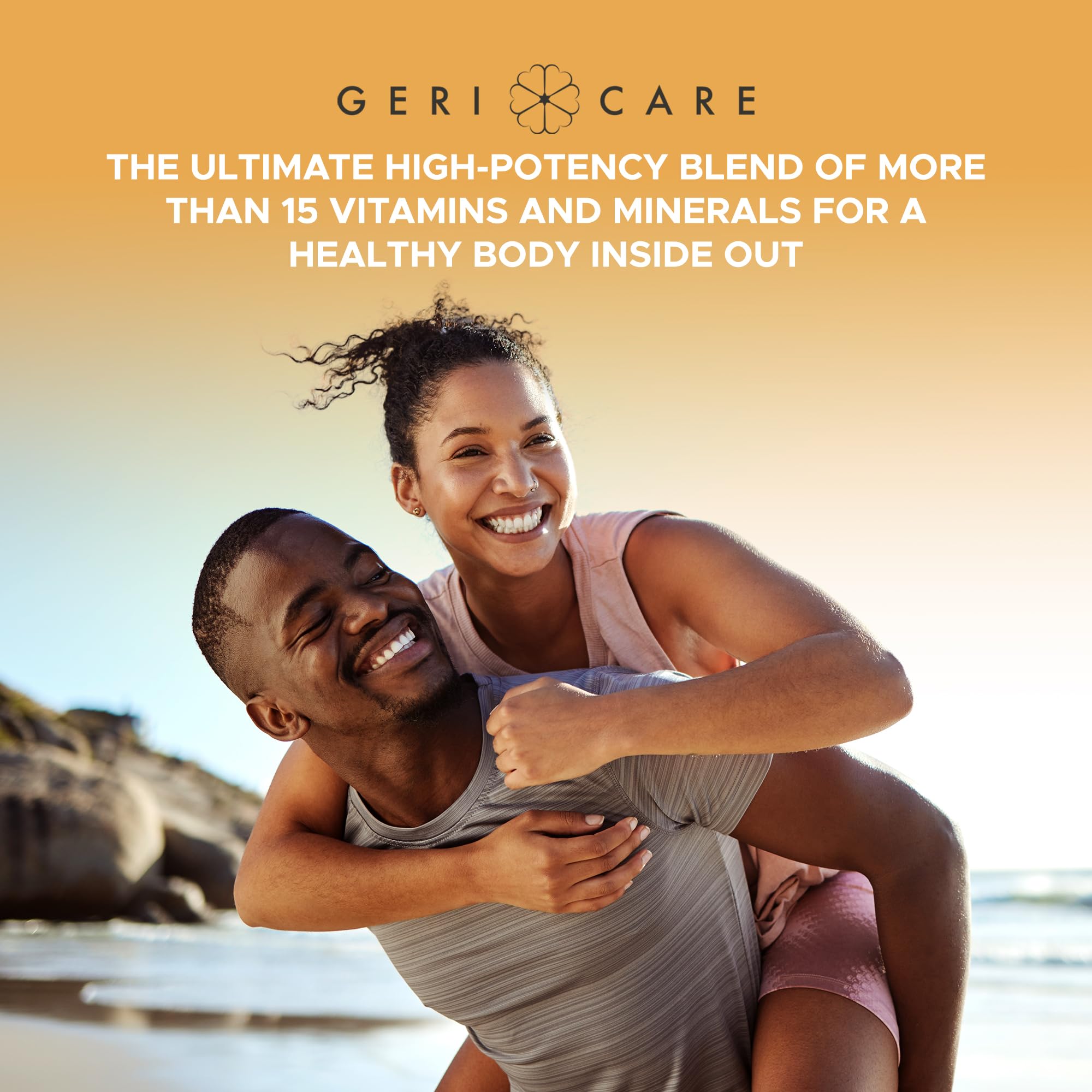 One-Daily Multivitamins with Minerals for Men & Women (100 Tablets) by GeriCare| High-Potency Multi-Vitamin & Multimineral Dietary Supplement for Immunity, Energy| Complete Daily Nutritional Support - TrustMedUSA
