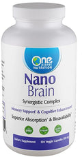 One Planet Nutrition Nano Brain 500 mg Capsules (120 Count) - Synergistic Blend of Bacopa, Curcumin, Boswellia & Ginkgo - Enhances Mental Clarity & Memory - Non-GMO, Vegan, Gluten Free - TrustMedUSA
