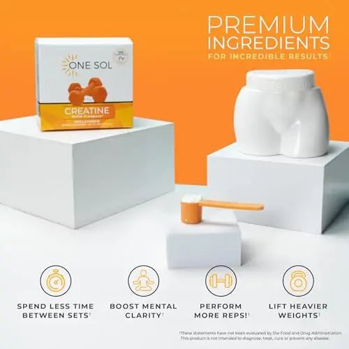 One Sol Creatine for Women Booty Gain, All Natural Women's Creatine Powder - TrustMedUSA