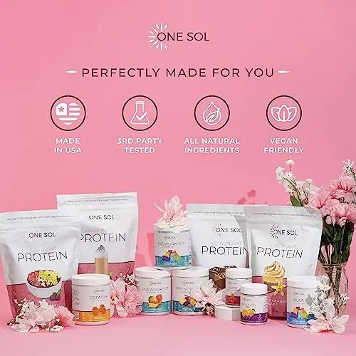 One Sol Lean Plant Protein Powder Horchata, Low Carb, Gluten Free - TrustMedUSA