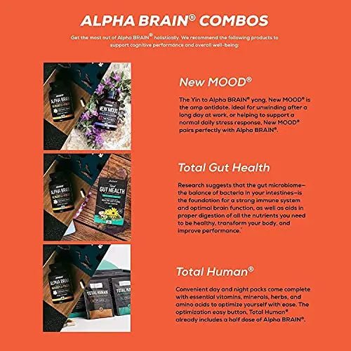 ONNIT Alpha Brain (120ct) - Over 1 Million Bottles Sold - Premium Nootropic Brain Sup - TrustMedUSA