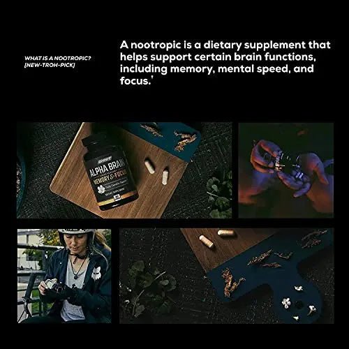 ONNIT Alpha Brain (60ct) - Over 1 Million Bottles Sold - Premium Nootropic Brain Supple - TrustMedUSA