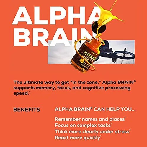 ONNIT Alpha Brain (60ct) - Over 1 Million Bottles Sold - Premium Nootropic Brain Supple - TrustMedUSA