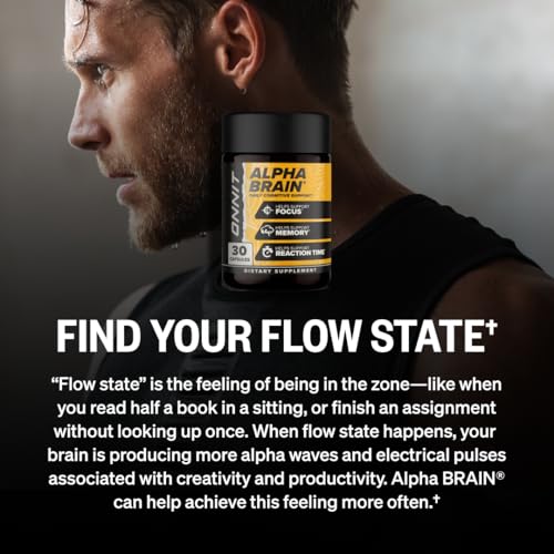 ONNIT Alpha Brain Nootropic Capsules for Men & Women, IGEN Non-GMO Tested Memory, Focus & Mental Clarity, with L-Theanine and Vitamin B6, 30 Count Each, Pack of 3 (90 Capsules) - TrustMedUSA