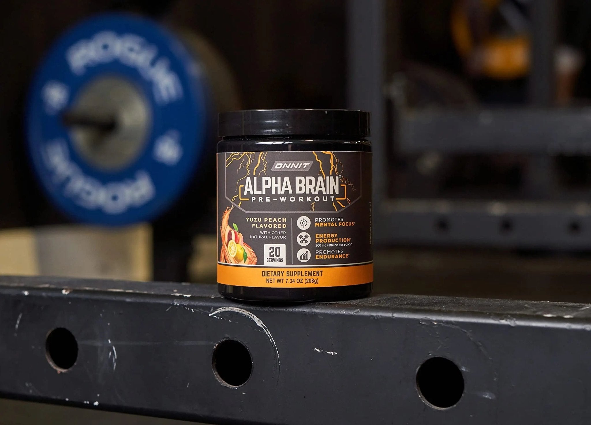 ONNIT Alpha Brain Pre-Workout - Yuzu Peach (20 Serving Tub) - TrustMedUSA