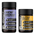 ONNIT Cognitive & Mood Support Bundle: Alpha Brain Nootropic Capsules (30 Count) + New Mood Stress Support Capsules (60 Count), IGEN Non-GMO Tested Focus, Mental Clarity, Relaxation & Sleep, 2 Pack - TrustMedUSA