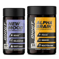 ONNIT Cognitive & Mood Support Bundle: Alpha Brain Nootropic Capsules (90 Count) + New Mood Stress Support Capsules (60 Count), IGEN Non-GMO Tested Focus, Clarity, Relaxation & Sleep, Pack of 2 - TrustMedUSA