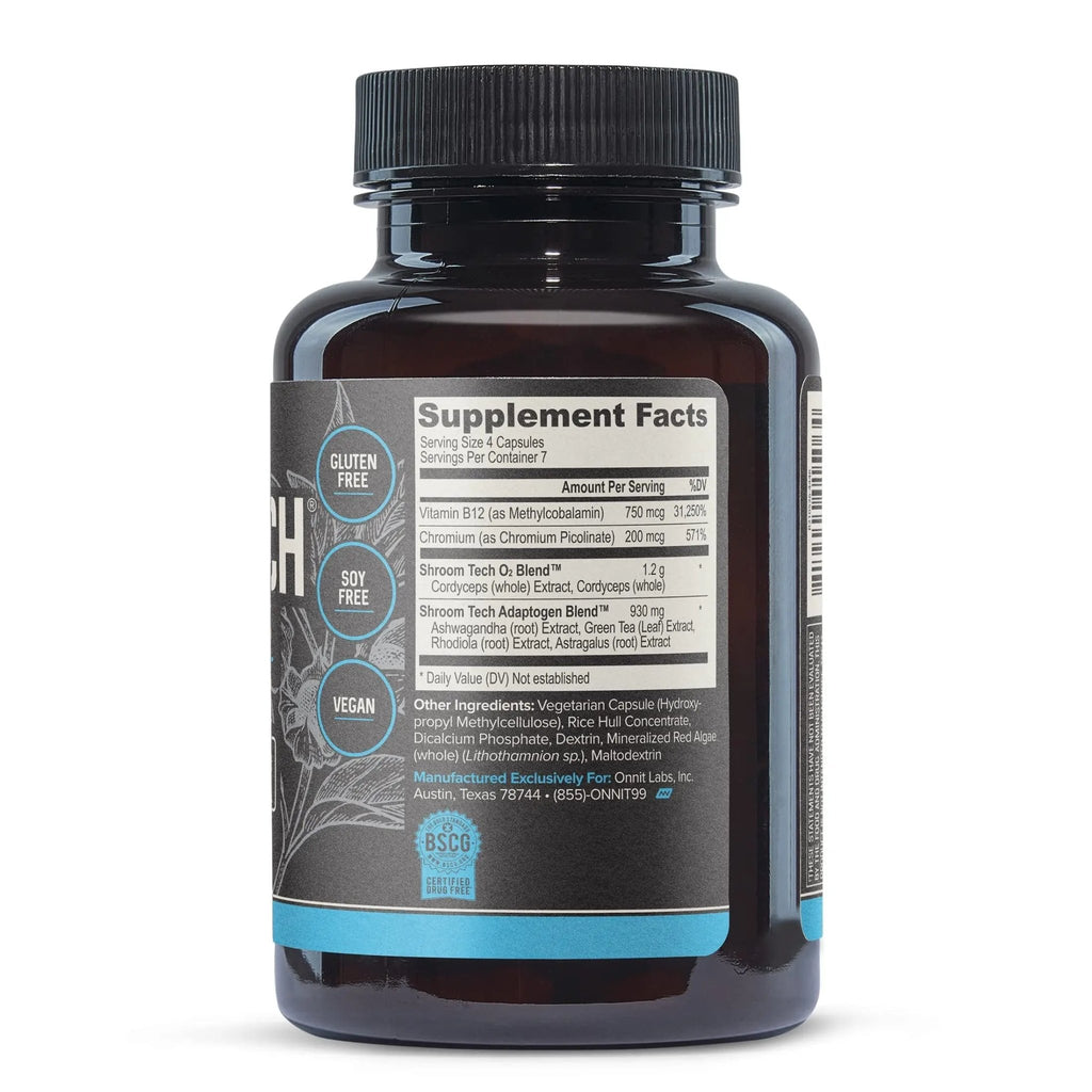 Onnit Shroom Tech SPORT: Clinically Studied Preworkout Supplement with Cordyceps - TrustMedUSA