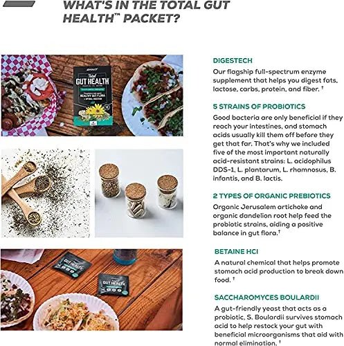 ONNIT Total Gut Health - Complete Probiotics & Digestive Enzyme Supplement - TrustMedUSA