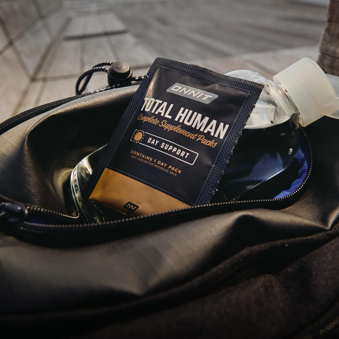 ONNIT Total Human Adult Multivitamin Comprehensive Capsule Packs with Day and Night Support, Daily Vitamin Packs for Men and Women, - TrustMedUSA