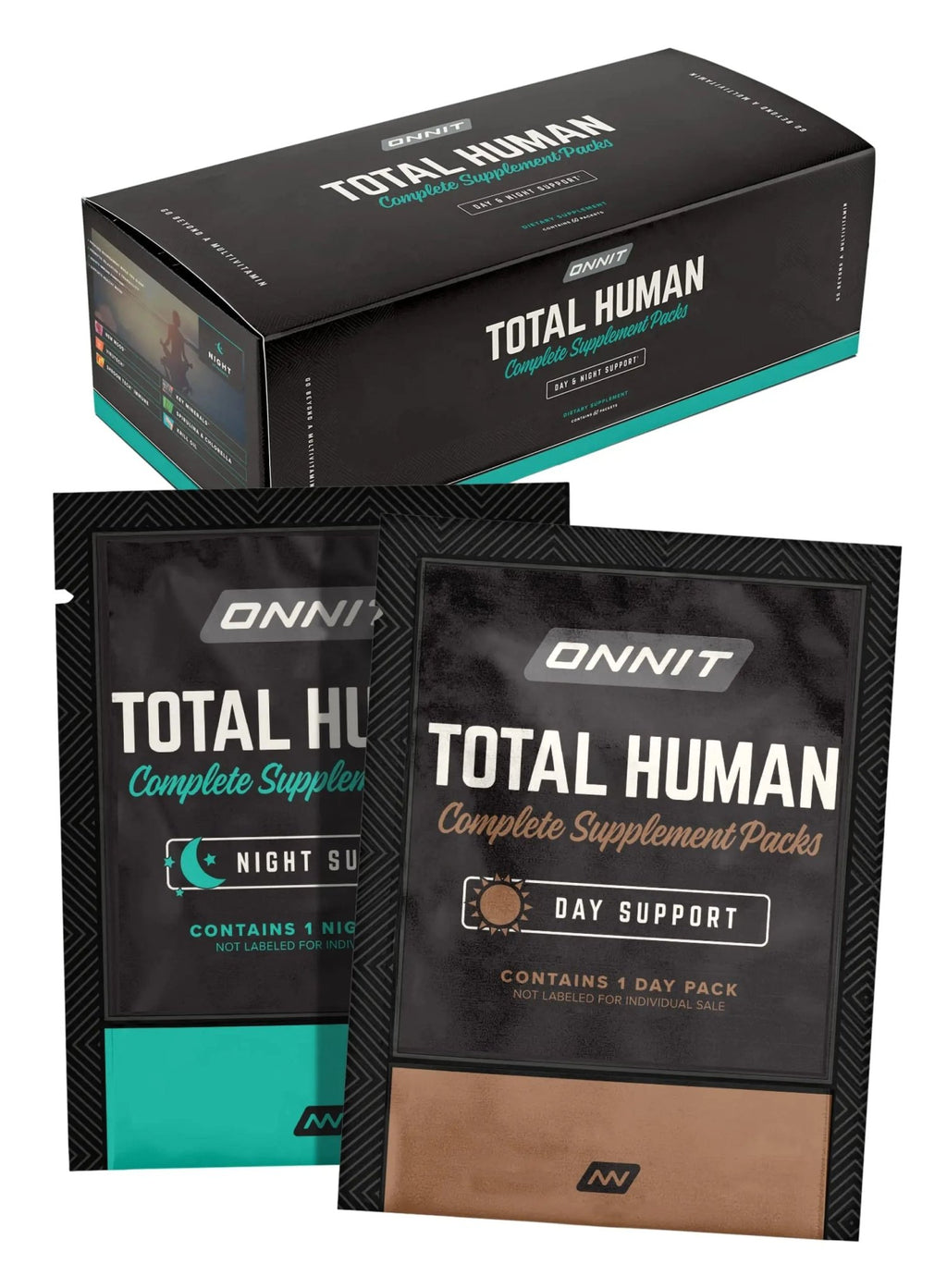 ONNIT Total Human Day and Night Vitamin Packs for Men and Women,Capsule, 30-Day - TrustMedUSA