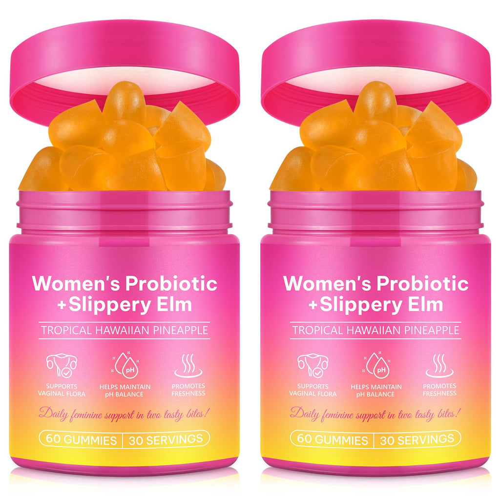 Onznoz Feminine Balance Gummies for Women, Vaginal Probiotics with Prebiotics & Lactobacillus Probiotic Blend, Supports pH Balance & Immune Health, Womens Probiotic Slippery Elm - TrustMedUSA