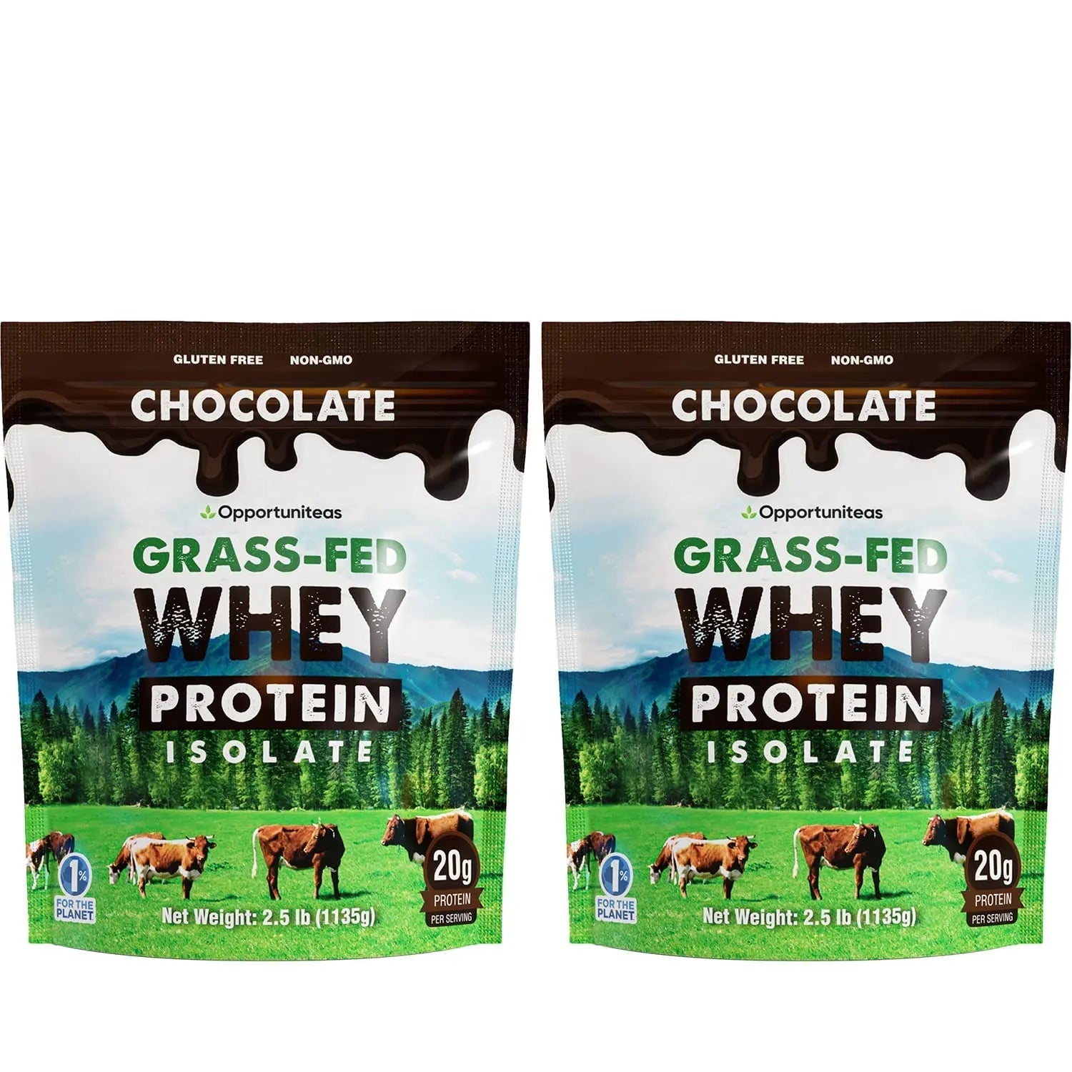 Opportuniteas Chocolate Whey Protein Powder - Grass Fed Whey Isolate + Organic Cacao - TrustMedUSA