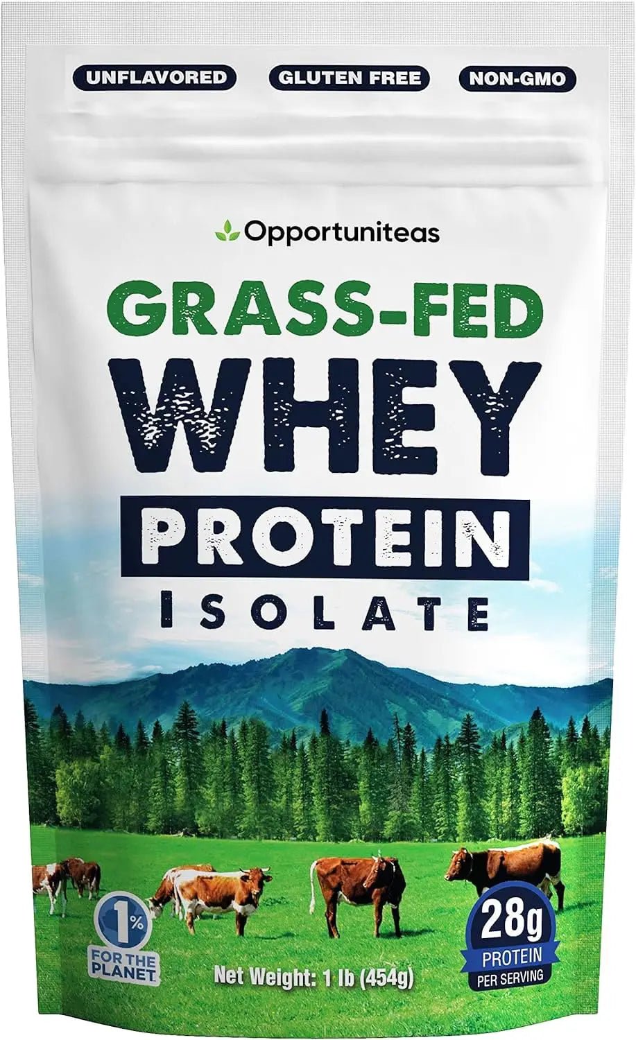 Opportuniteas Grass Fed Whey Protein Isolate Powder - Unflavored Whey Protein Isolate - TrustMedUSA