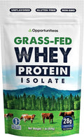 Opportuniteas Grass Fed Whey Protein Isolate Powder - Unflavored Whey Protein Isolate - TrustMedUSA