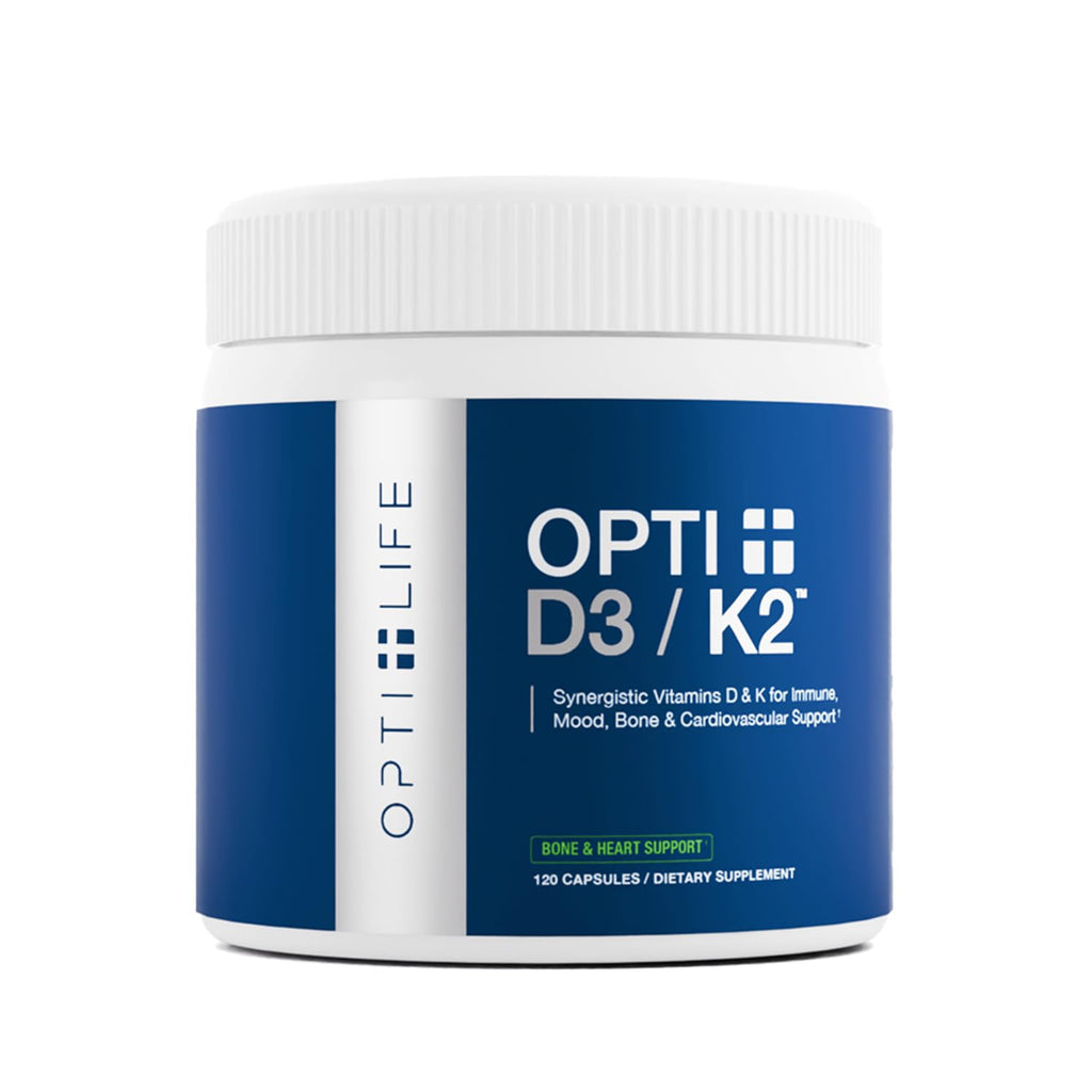 Opti + D3/K2 Supplement | Bone Health, Cardiovascular Wellness and Immune Support* Supplement | Vitamin D3 K2 Daily Support | 120 Capsules/120 Servings - Maple Wellness Supplements