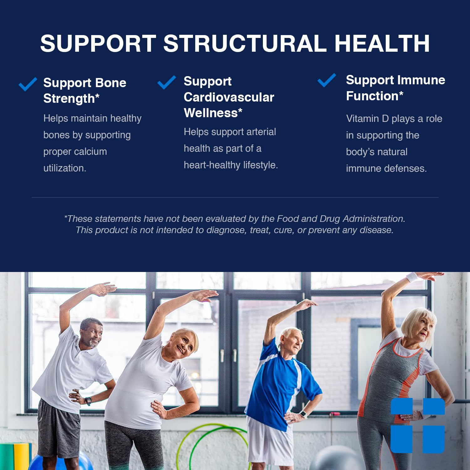 Opti + D3/K2 Supplement | Bone Health, Cardiovascular Wellness and Immune Support* Supplement | Vitamin D3 K2 Daily Support | 120 Capsules/120 Servings - Maple Wellness Supplements