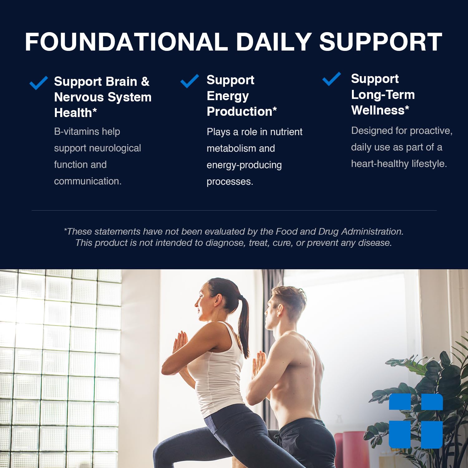 Opti + Homocysteine Capsules | Daily Brain and Heart Health Supplements* | Brain Supplement with Methylcobalamin & Methylfolate | 60 capsules/30 Servings - TrustMedUSA