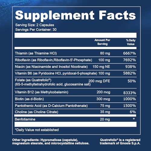 Opti + Homocysteine Capsules | Daily Brain and Heart Health Supplements* | Brain Supplement with Methylcobalamin & Methylfolate | 60 capsules/30 Servings - TrustMedUSA
