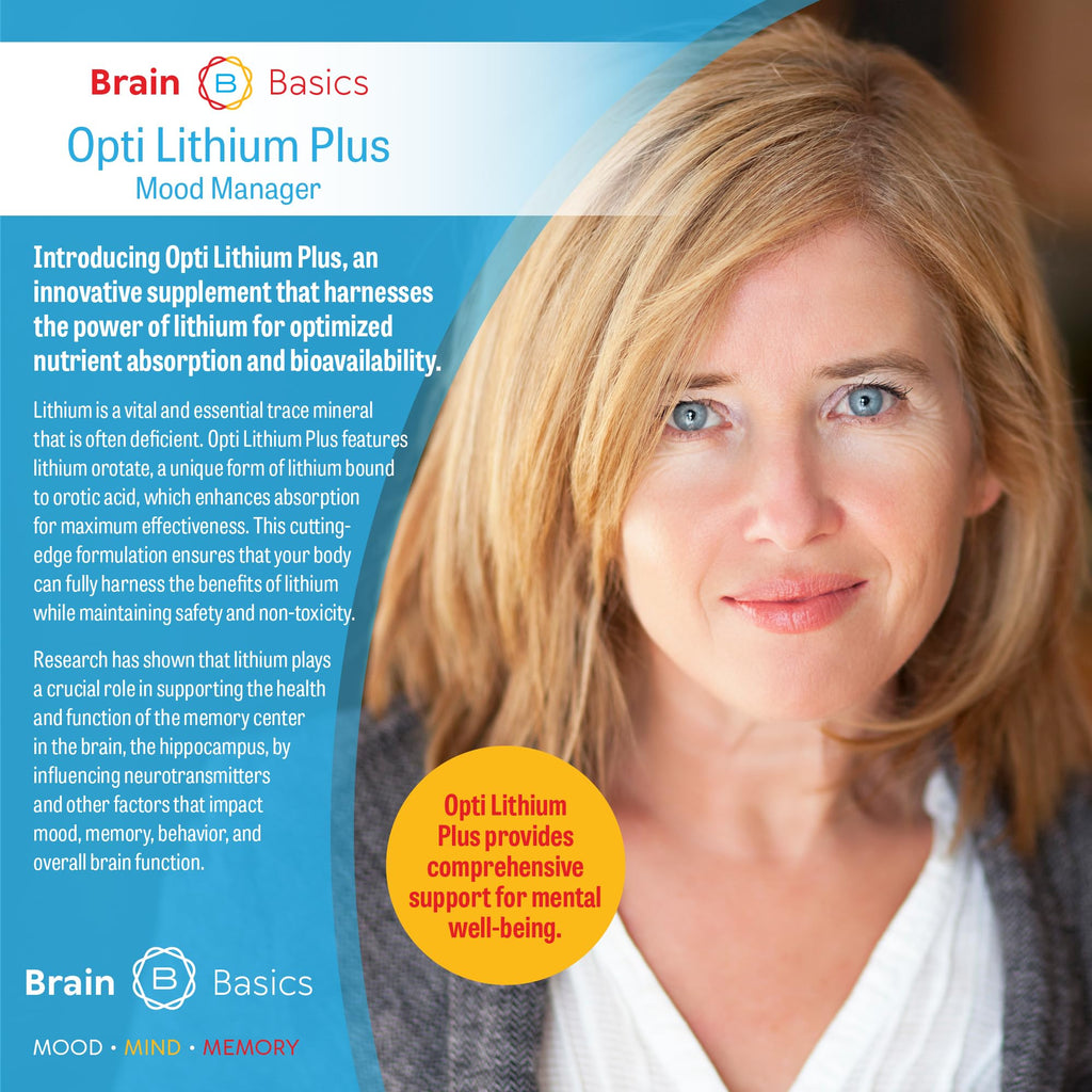 Opti Lithium Plus: Supercharge Brain Health with Enhanced Nutrient Absorption for Optimal Well-Being. - TrustMedUSA