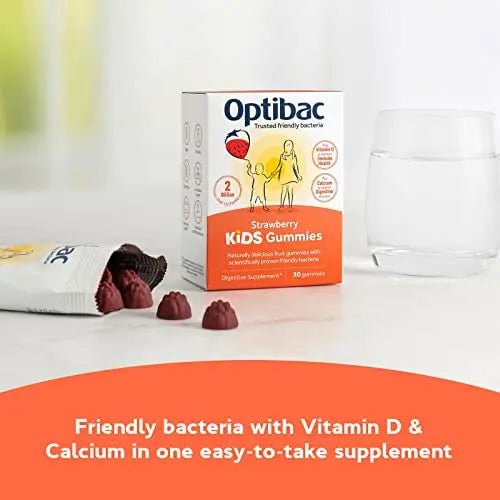 Optibac Kids Probiotic with Vitamin D & Calcium for Immune System Support & Gut Health - TrustMedUSA