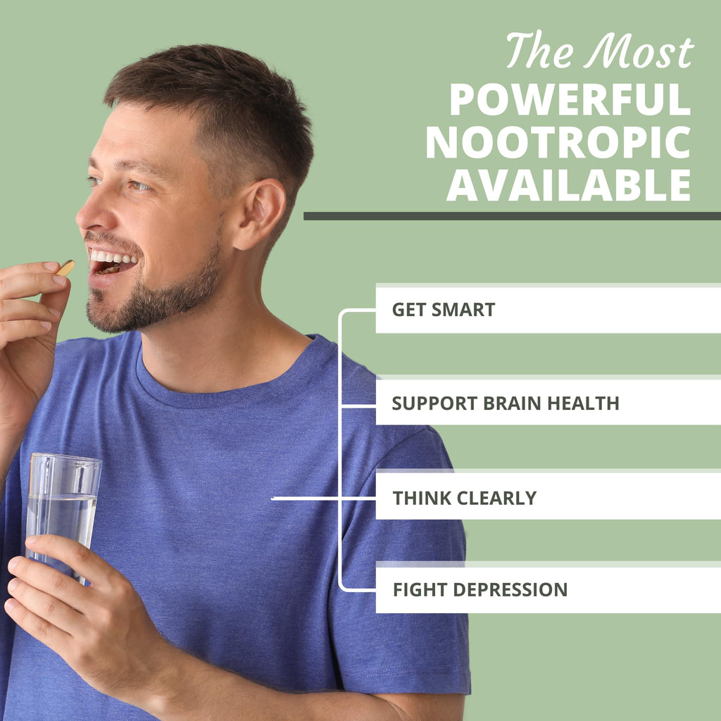 Optimal Health Systems Brain | Most Comprehensive Nootropic + Enzyme Delivery | 700 mg Scientific Neuroenhancment Blend | Boost Mood, Memory & Focus | 90 Capsules - TrustMedUSA