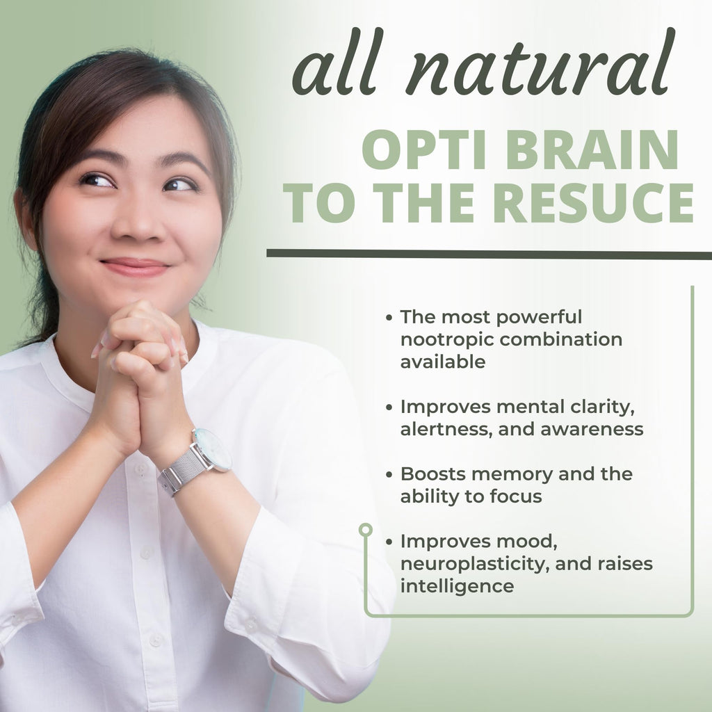 Optimal Health Systems Brain | Most Comprehensive Nootropic + Enzyme Delivery | 700 mg Scientific Neuroenhancment Blend | Boost Mood, Memory & Focus | 90 Capsules - TrustMedUSA