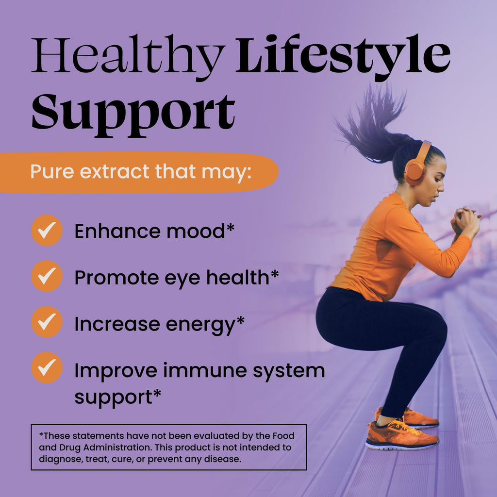 Optimal Prime Saffron Supplement - 100% Pure Saffron Extract 88.5mg - Helps Support Optimal Mood, Energy, and Metabolism, Vegetarian Friendly, Non-GMO, Gluten-Free, Soy-Free, 90 Capsules - Maple Wellness Supplements