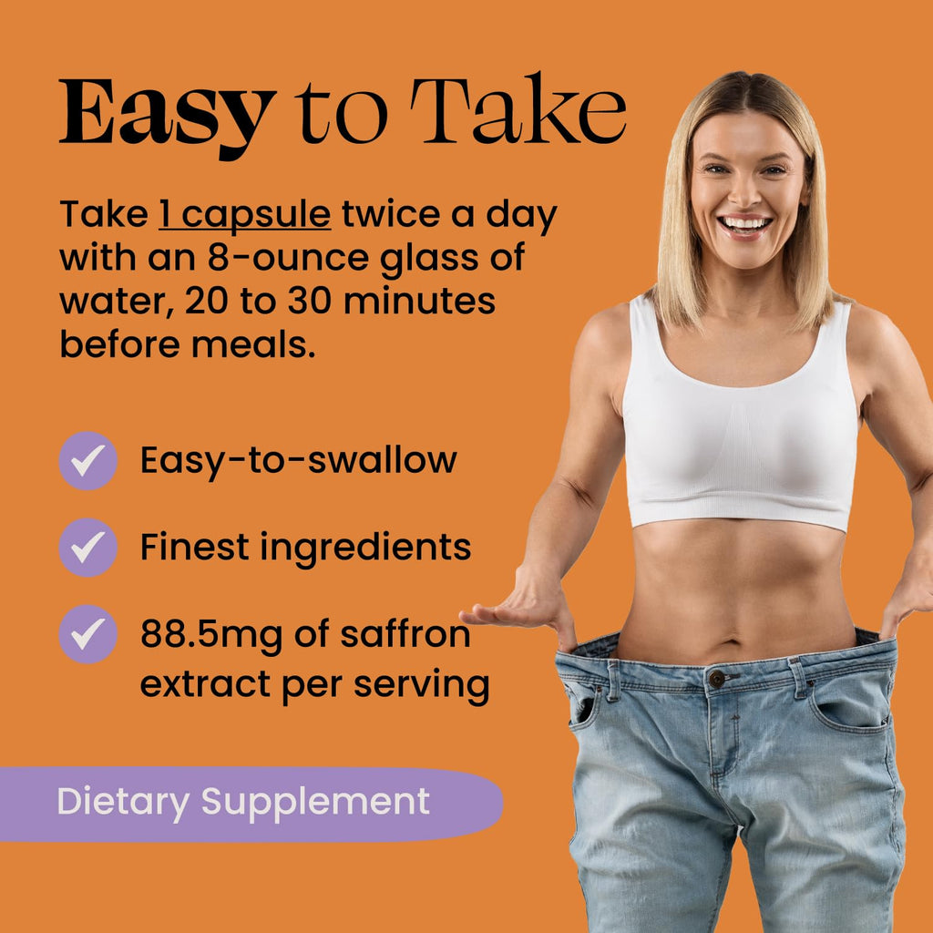 Optimal Prime Saffron Supplement - 100% Pure Saffron Extract 88.5mg - Helps Support Optimal Mood, Energy, and Metabolism, Vegetarian Friendly, Non-GMO, Gluten-Free, Soy-Free, 90 Capsules - Maple Wellness Supplements